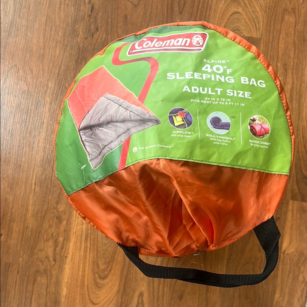 Coleman Alpine Sleeping Bag - Orange